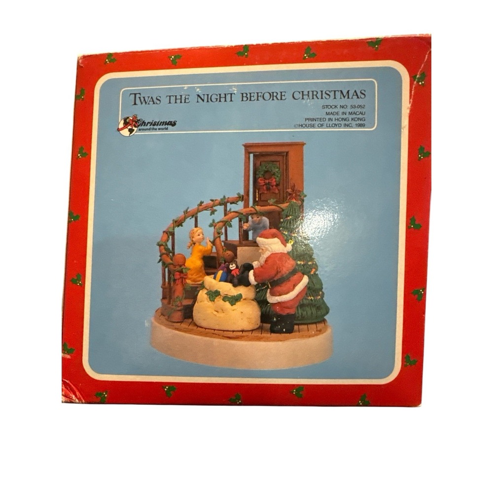 House of Lloyd 1989 Twas the Night Before Christmas Animated Musical Christmas